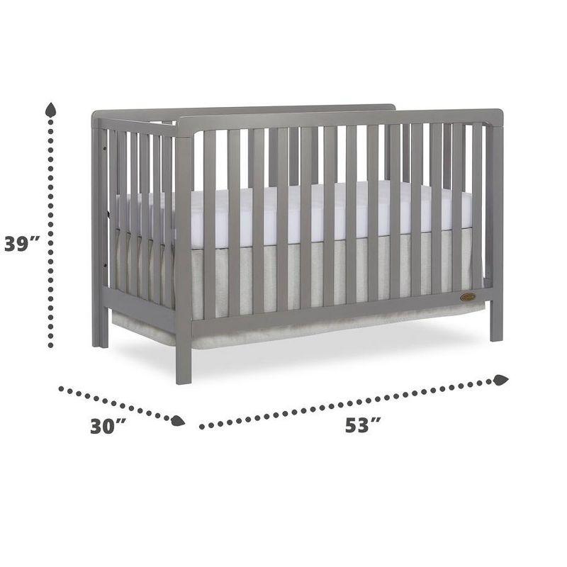 Dream On Me Ridgefield 5 In 1 Convertible crib, Storm Grey