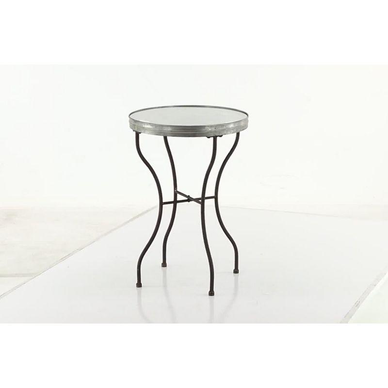 Farmhouse Metal Coffee Table Silver - Olivia & May