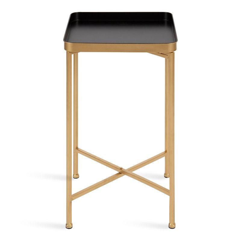 Kate and Laurel Celia Metal Tray Accent Table