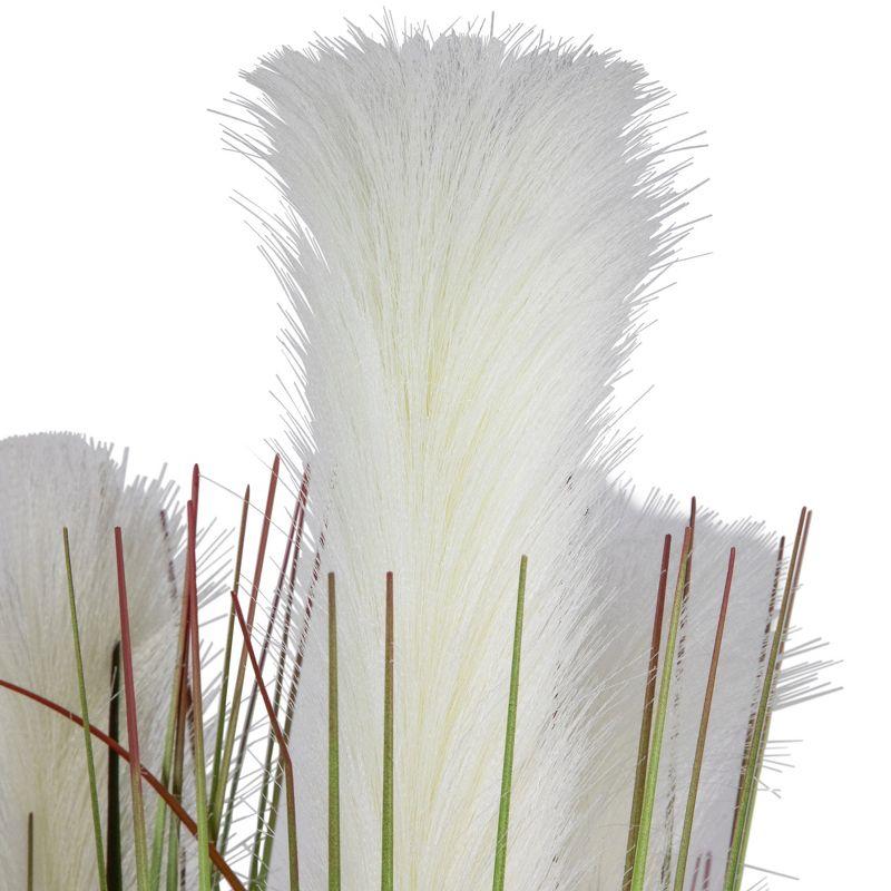 Northlight 27" Artificial Onion and Pampas Grass in Black Pot