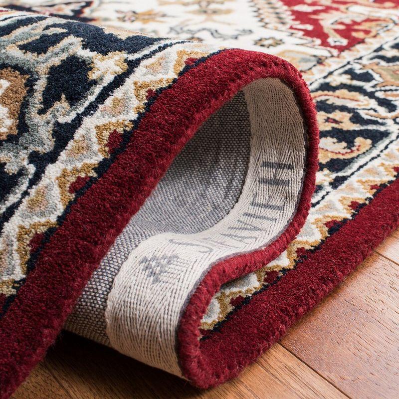 Heritage HG625 Handmade Area Rug - 5'x8' - Ivory/Red - Safavieh