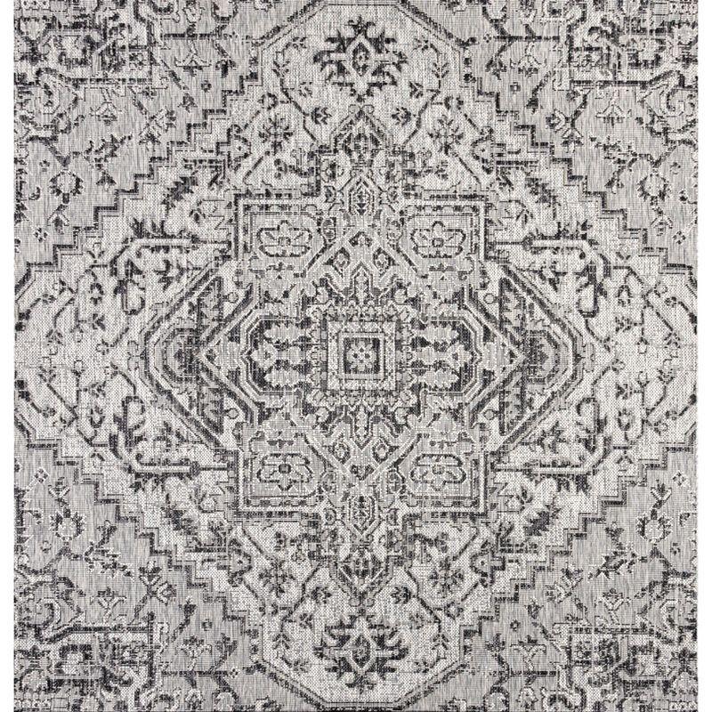 Estrella Bohemian Inspired Medallion Textured Weave Indoor/Outdoor Area Rug - JONATHAN Y