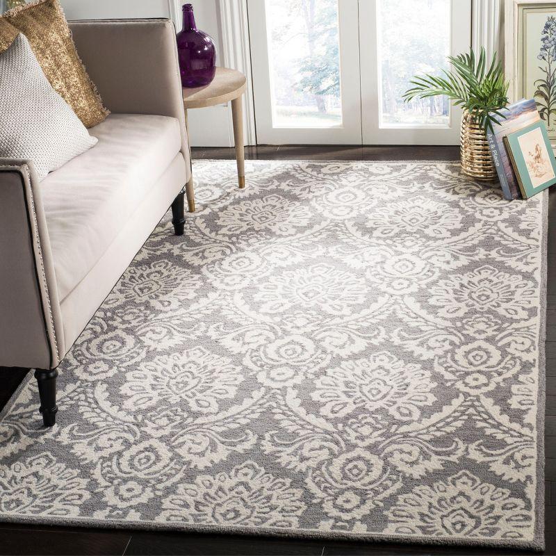 Tansy Handmade Wool Ivory/Gray Rug
