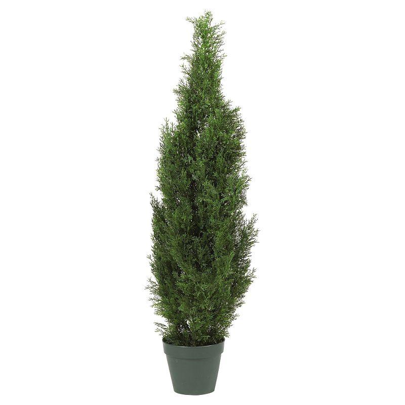 Nearly Natural 4-ft Cedar Tree Artificial Tree (Indoor/Outdoor)