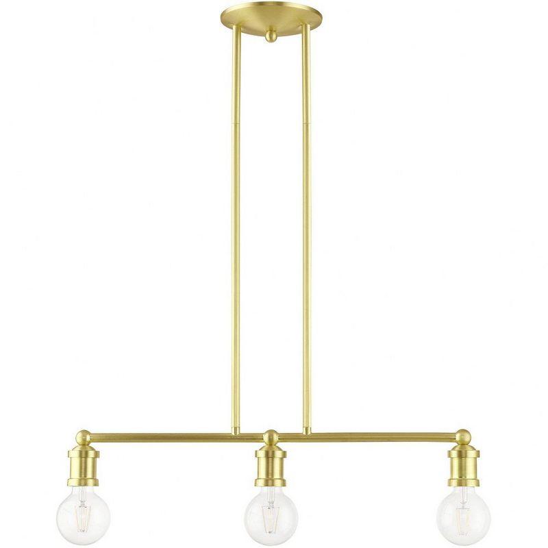 Livex Lighting Lansdale 3 - Light Chandelier in  Satin Brass