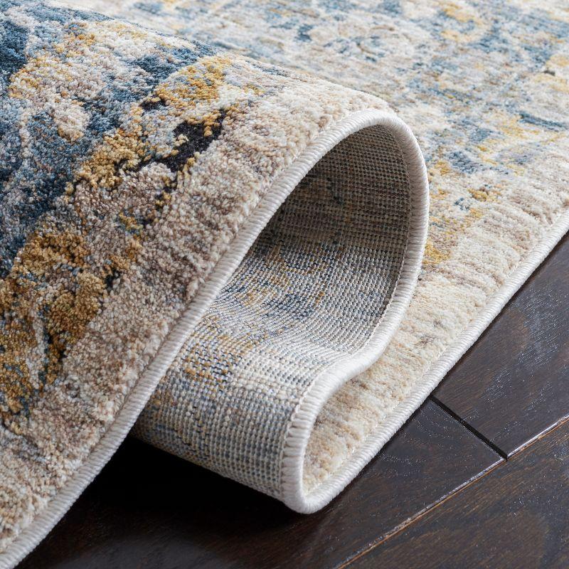 Valencia VAL566 Power Loomed Area Rug - Ivory/Blue - 5'x8' - Safavieh.