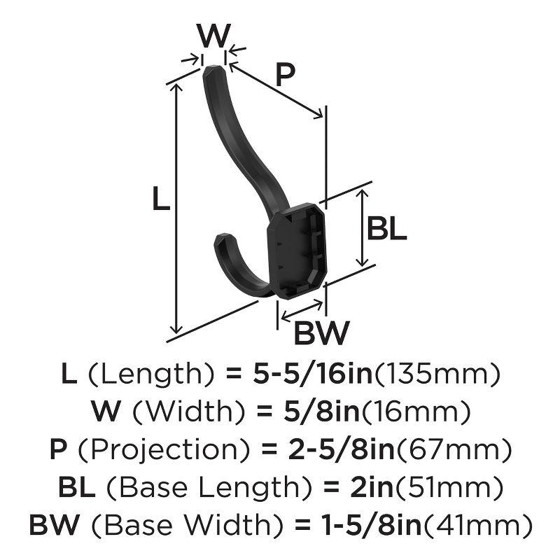 Granlyn Transitional Double Prong Decorative Wall Hook