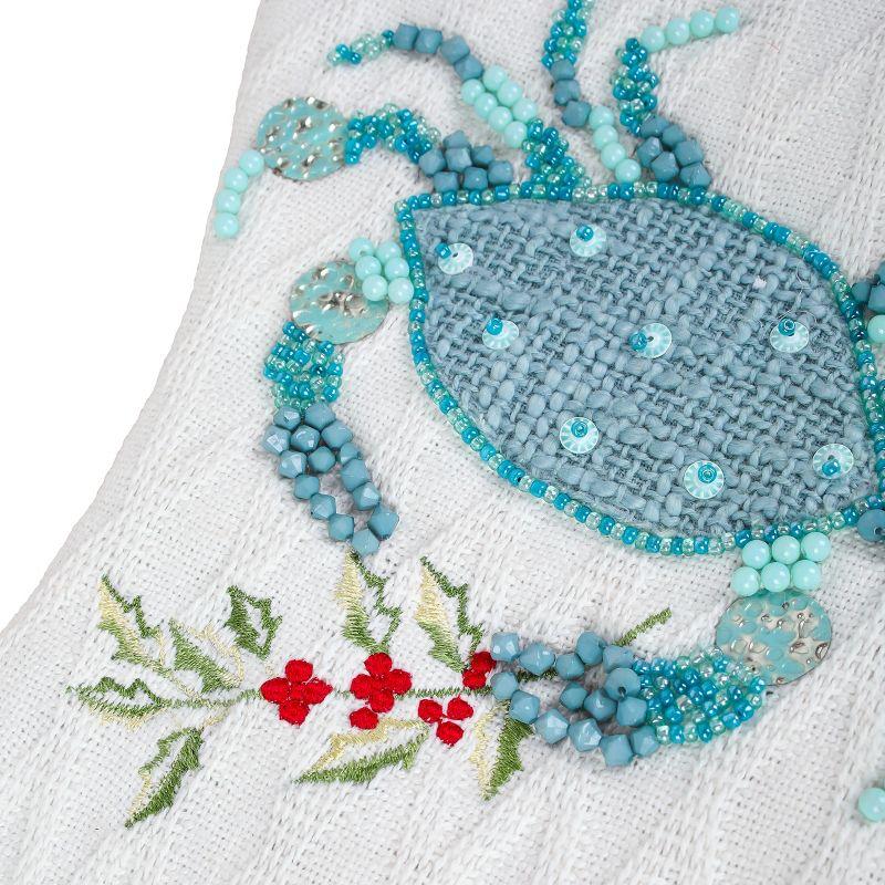 HGTV Home Collection Blue Crab Stocking