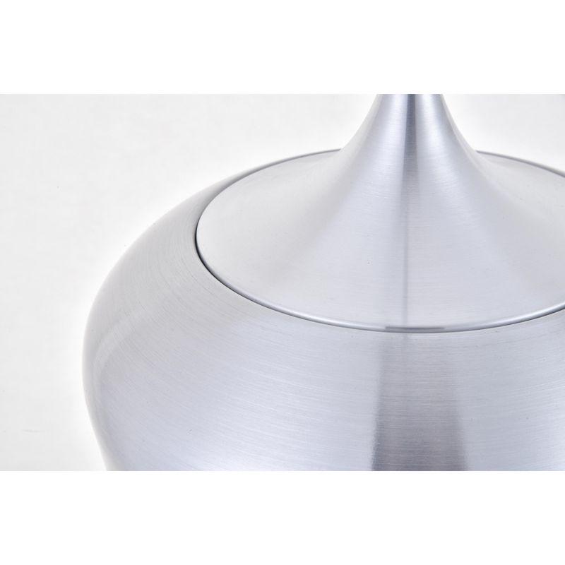 Elegant Lighting Nora 1 Light Burnished nickel plug-in pendant