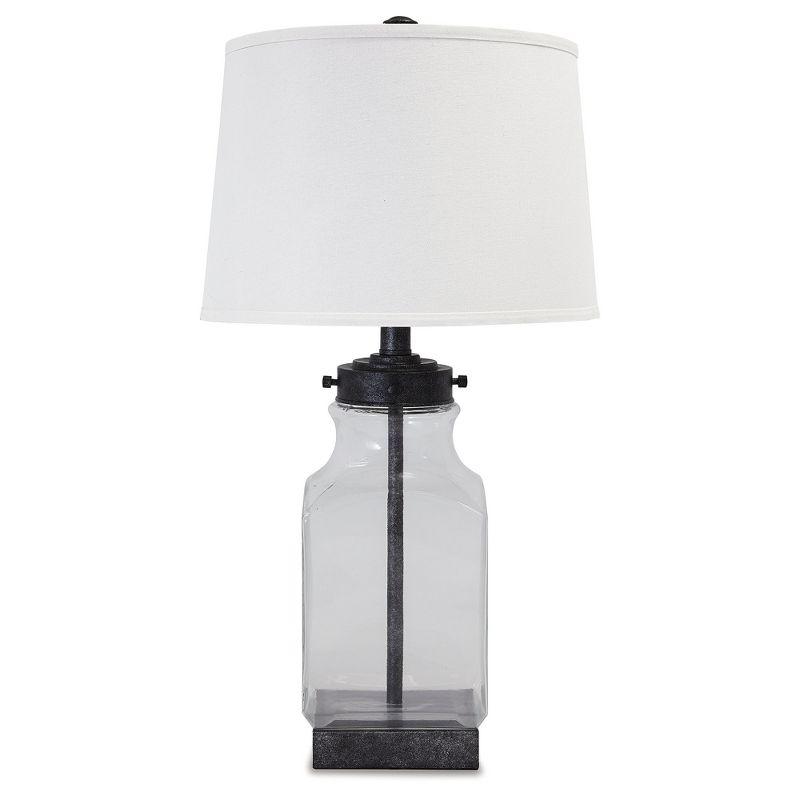 Signature Design by Ashley Casual Sharolyn Table Lamp  Transparent/Silver Finish