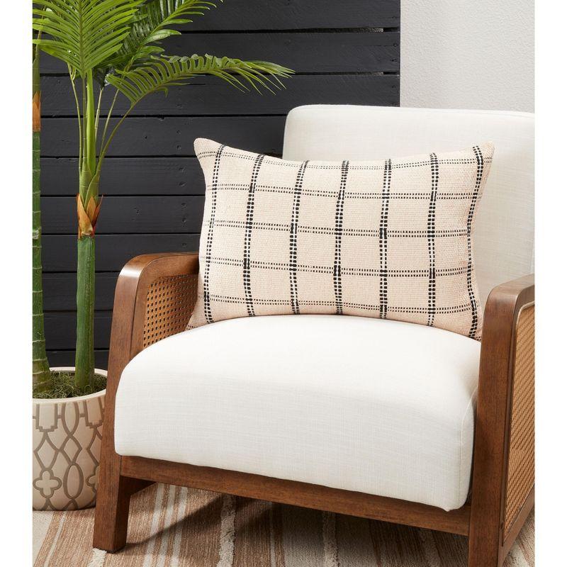 Saro McTague Collection Cotton Reversible Throw Pillow