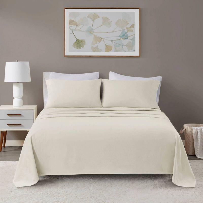 Oversized Cotton Flannel 4pc Sheet Set - Beautyrest