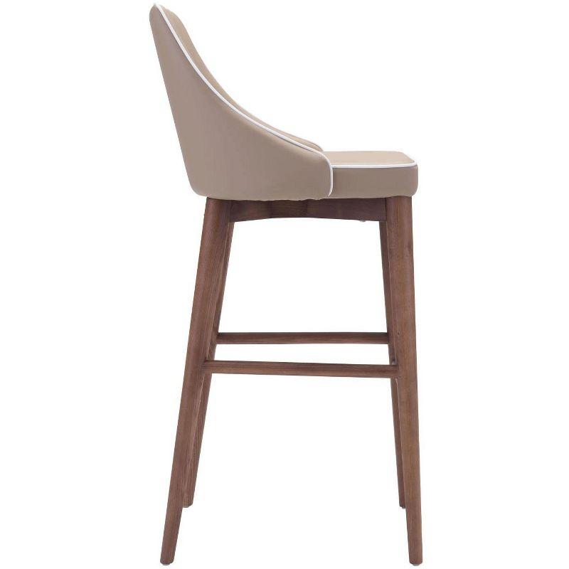 Zuo Moor Barstool Beige