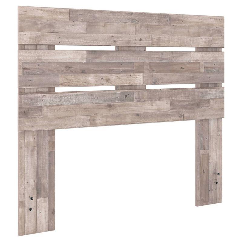 Neilsville Full Whitewash Wood Panel Headboard