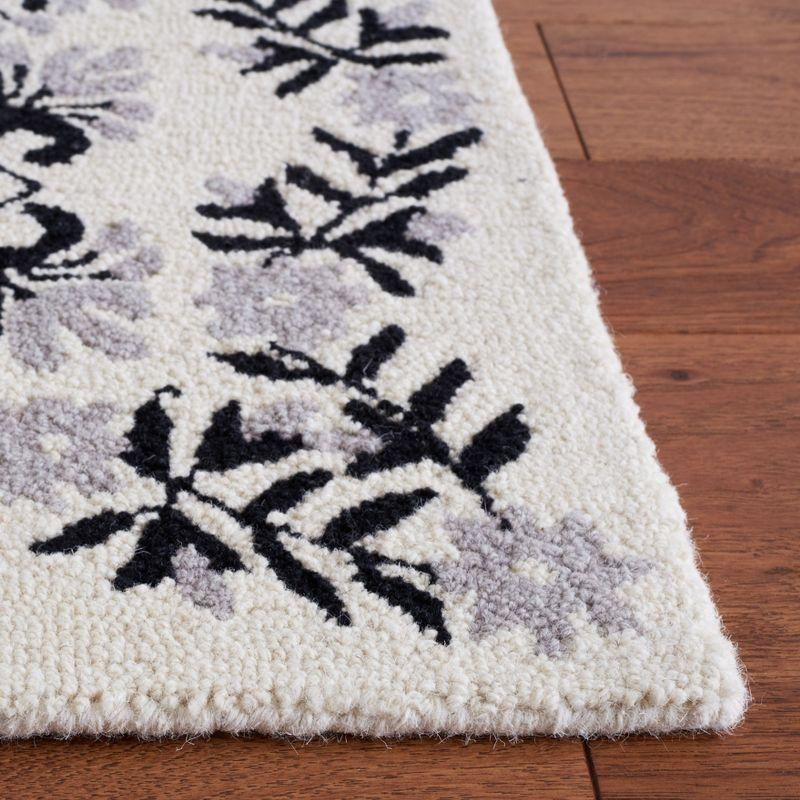 Empire EM826 Hand Tufted Area Rug - Ivory/Black - 3'x5' - Safavieh.