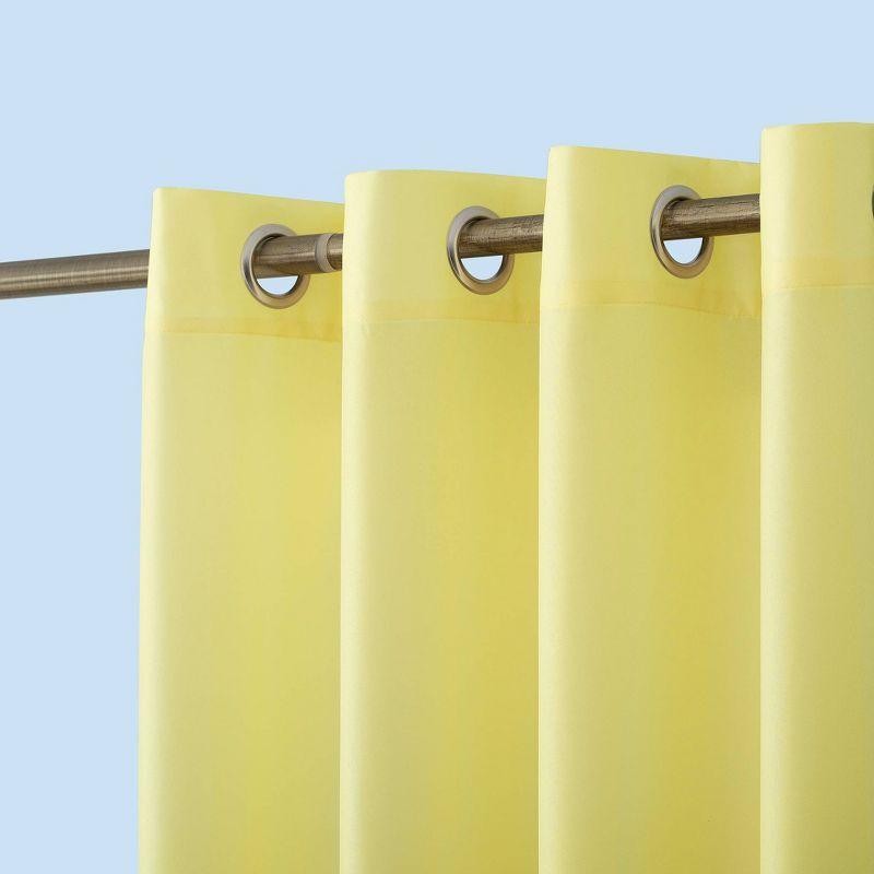 Yellow 108" Blackout Polyester Grommet Curtain Panel