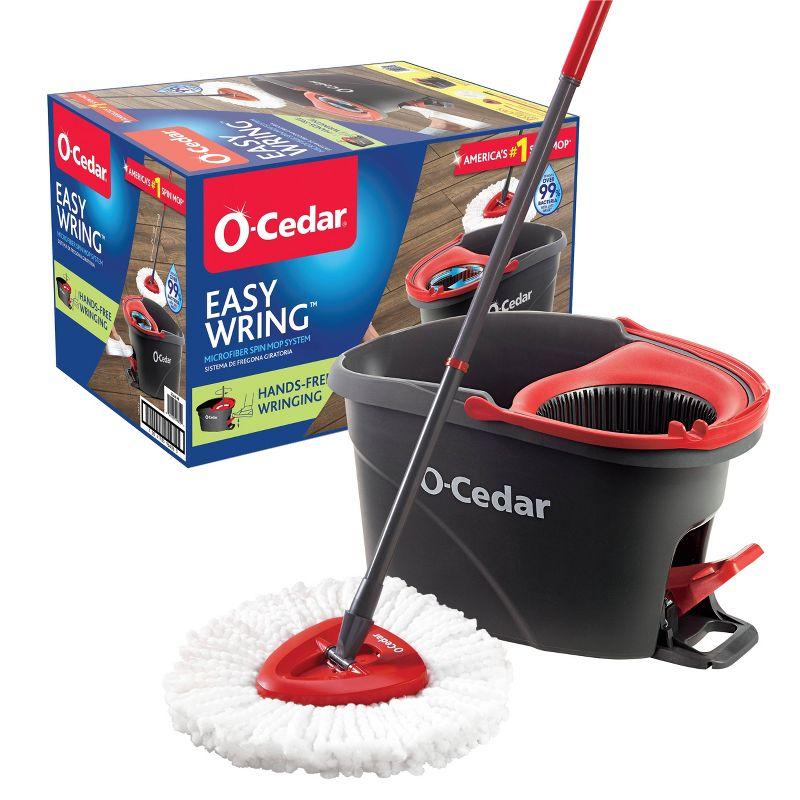 O-Cedar EasyWring Microfiber Spin Mop and Bucket System