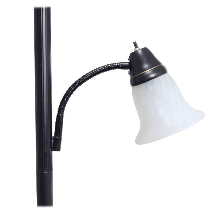 71" 2-Light Mother Daughter Floor Lamp Bronze - Elegant Designs: With Reading Light, Adjustable