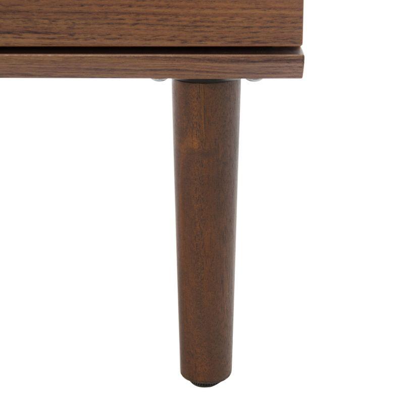 Irelia 2 Drawer Nightstand - Walnut/Natural - Safavieh