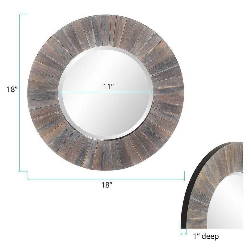 Highland Dunes Mourya Solid Wood Mirror