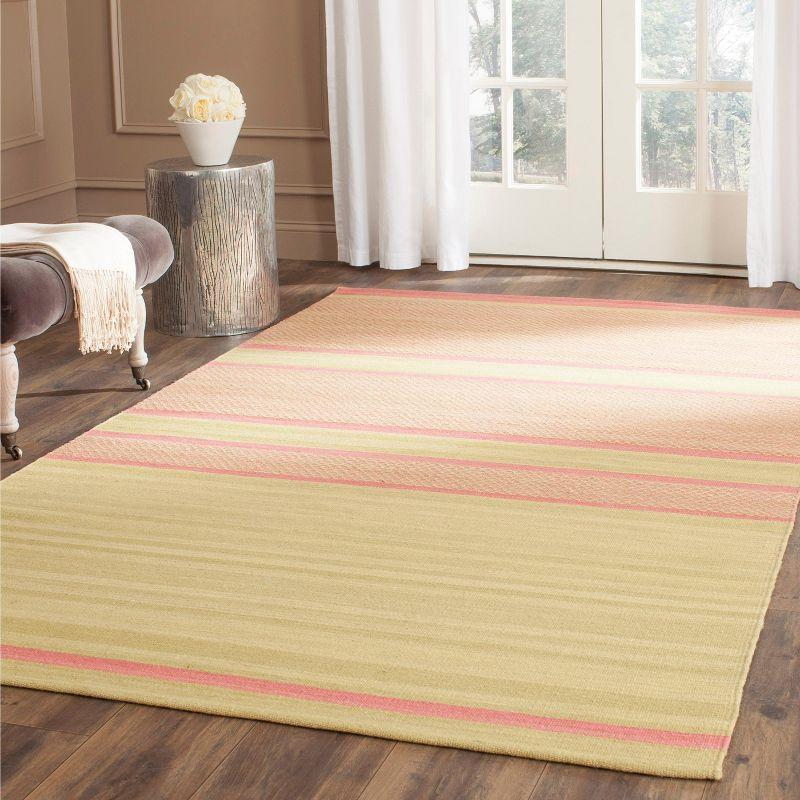 Kilim KLM952 Hand Woven Area Rug - Lime/Pink - 5'x8' - Safavieh.