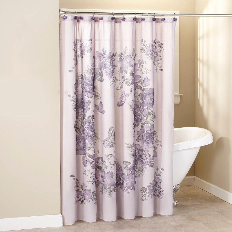 The Lakeside Collection Birmingham Floral Bath Collection - Shower Curtain
