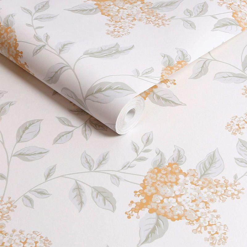 Laura Ashley Portland Apricot Wallpaper