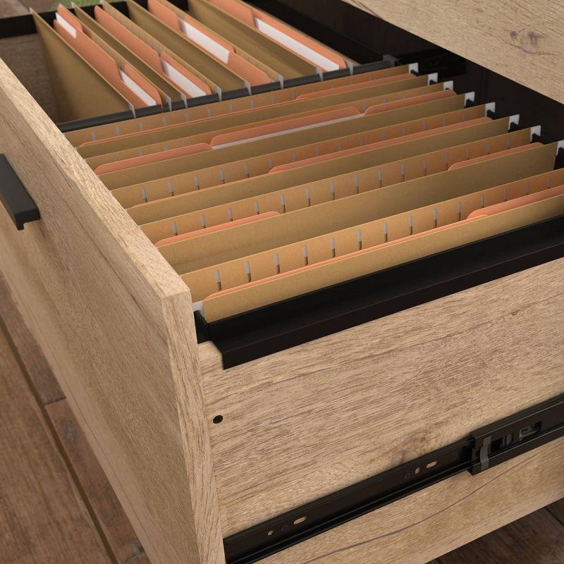 Sauder Market Commons 2 Drawer File Cabinet Prime Oak