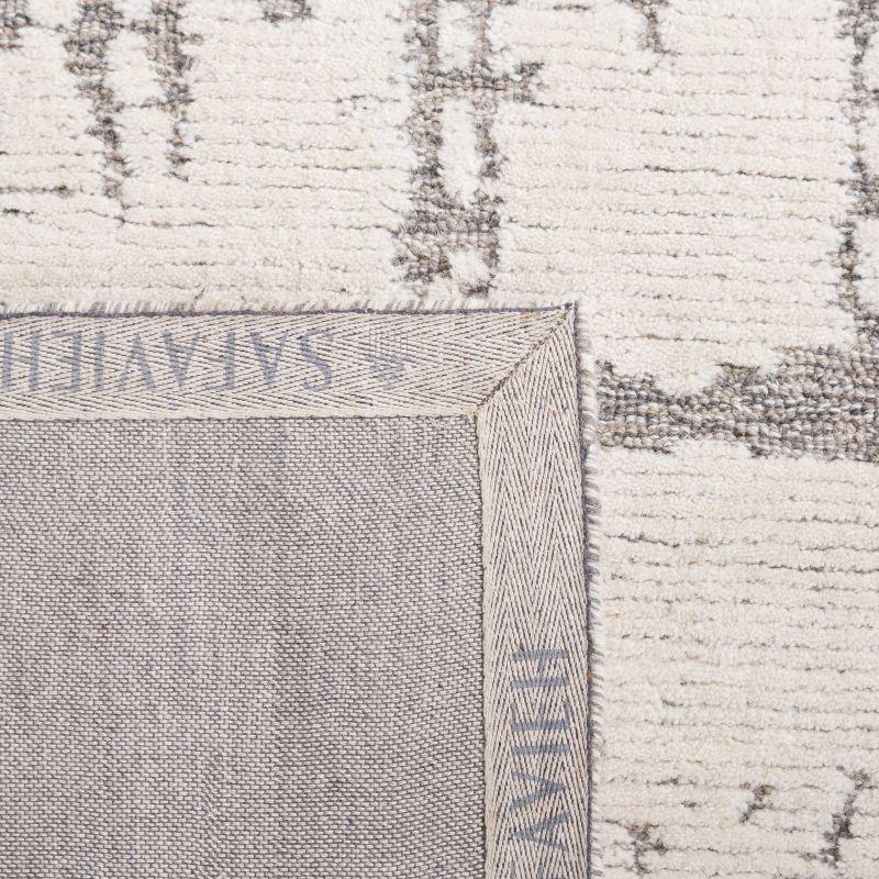 Martha Stewart Rugs Martha Stewart 4533 Hand Tufted Wool/Cotton Rug in Light Gray/Ivory