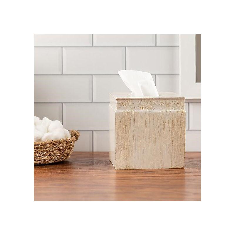 Creative Scents Rustic Luxe Square Tissue Box Cover