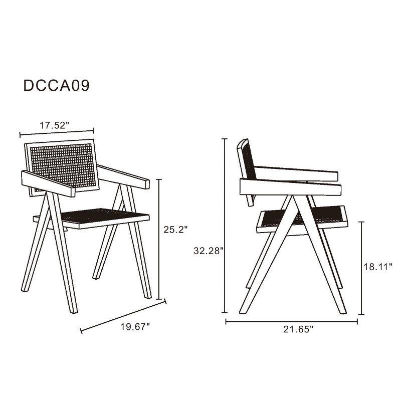 Winston Porter Hamlet Solid Wood Arm Chair