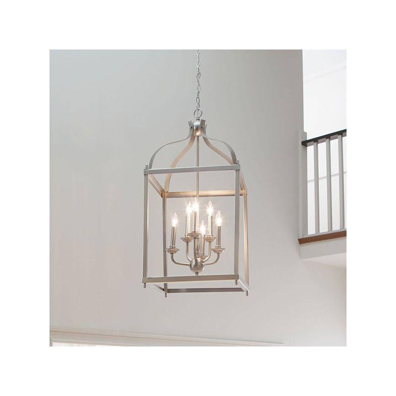 Larkin 36.25" 6 Light Pendant in Brushed Nickel