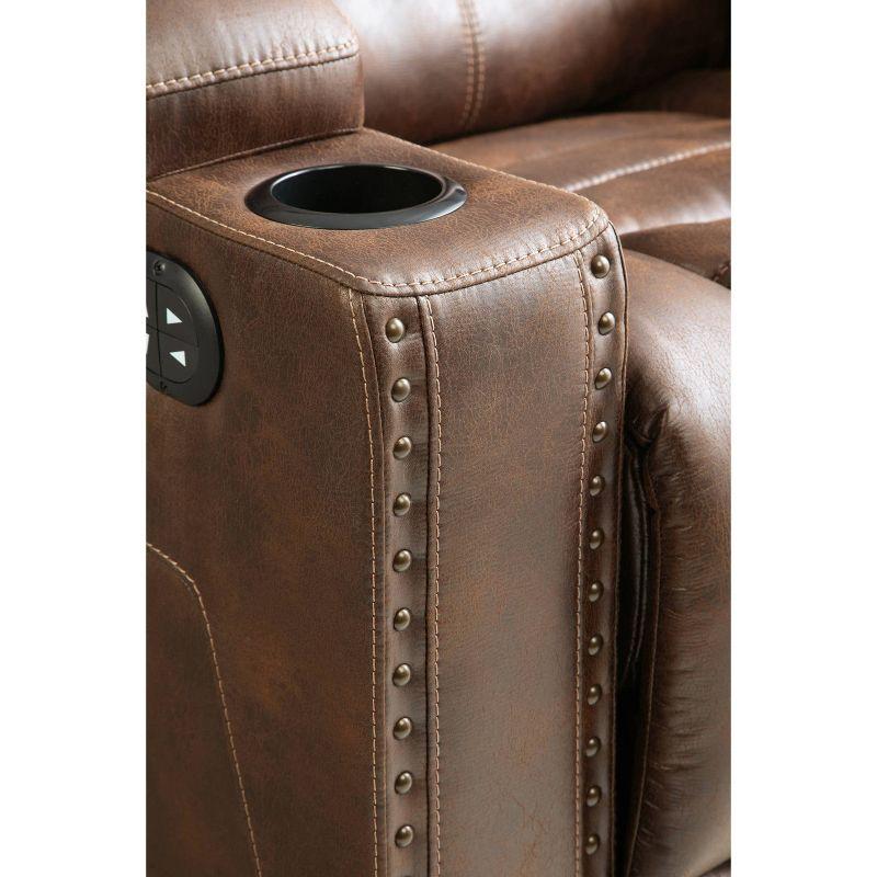 Owner's Box Power Recliner Sofa with Cup Holders & Storage - Signature Design by Ashley