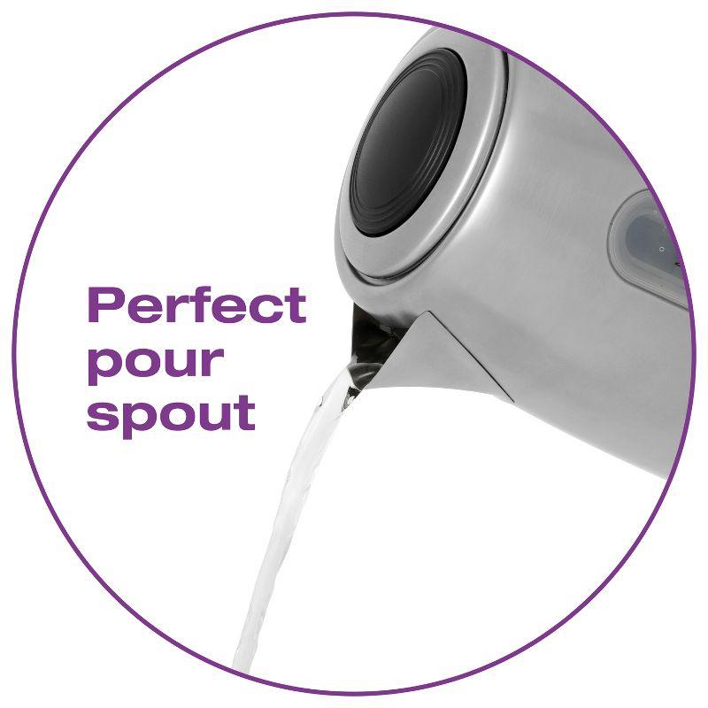 Salton 1.8 Qt. Stainless Steel Electric Tea Kettle
