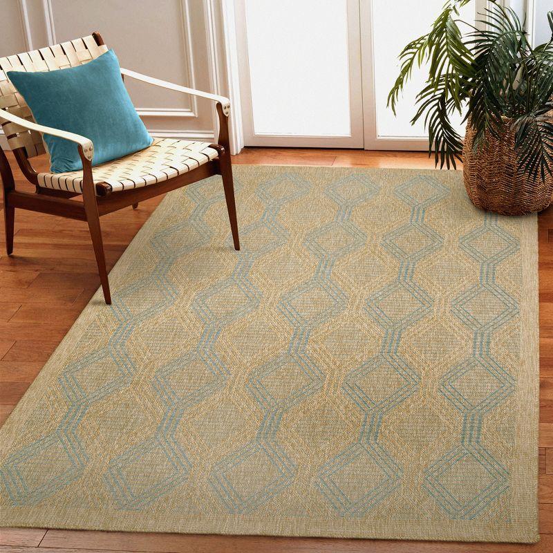 Liora Manne Sahara Links Indoor/Outdoor Rug Aruba 6'6" x 9'4"