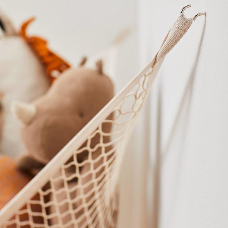 3 Sprouts 3 Sprouts - Toy Hammock for Stuffed Toys with Hooks - Beige