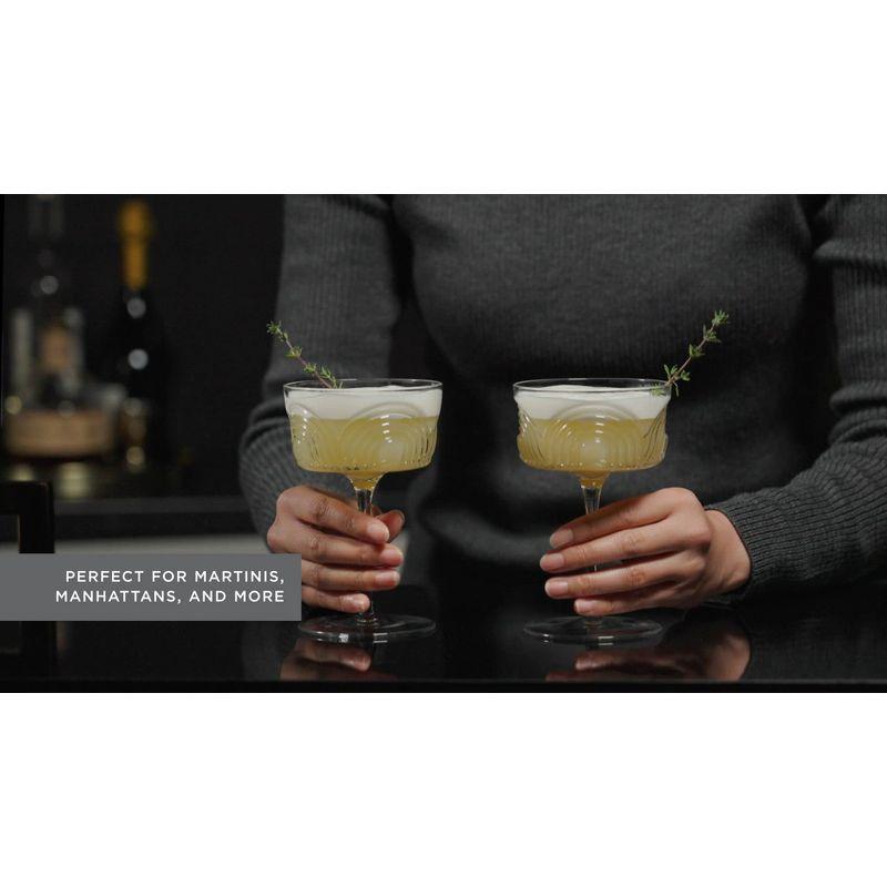 Viski Beau Crystal Cocktail Coupes (Set of 2)