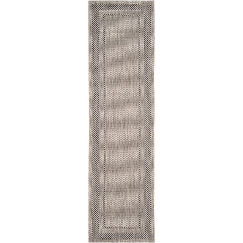 Courtyard CY8477 Power Loomed Indoor/Outdoor Runner Rug - Beige/Black - 2'3"x6'7" - Safavieh.