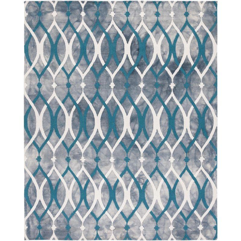 Dip Dye DDY534 Hand Tufted Area Rug - Grey/Ivory Blue - 8'x10' - Safavieh.