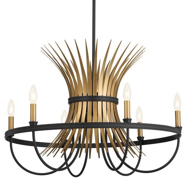 6 - Light Dimmable Drum Chandelier