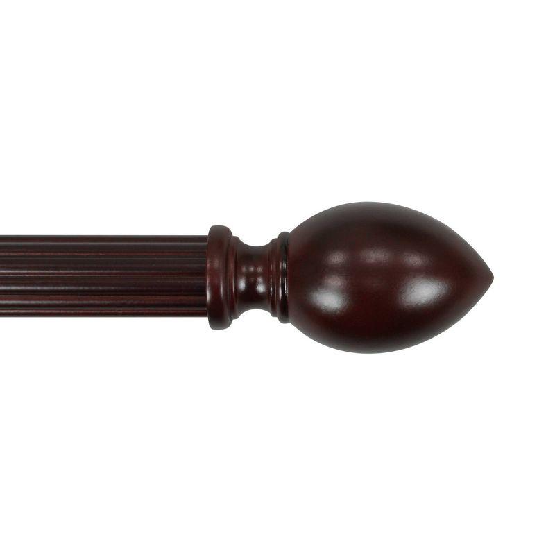 2PC 1-3/8"  Lumi Home Furnishings Mahogany