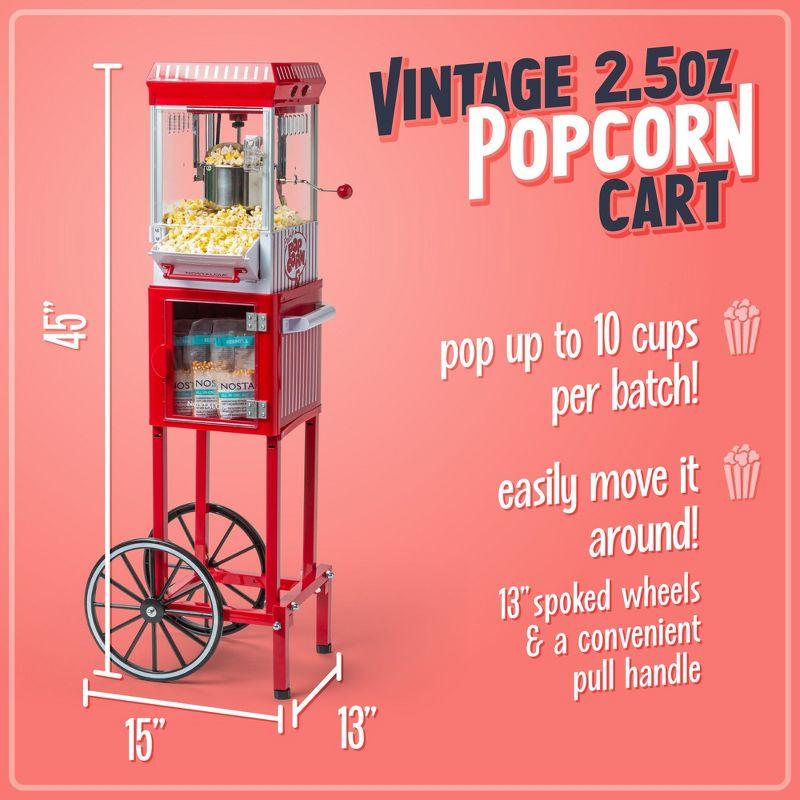 Nostalgia Nostalgia 3 oz. Popcorn Machine with Cart