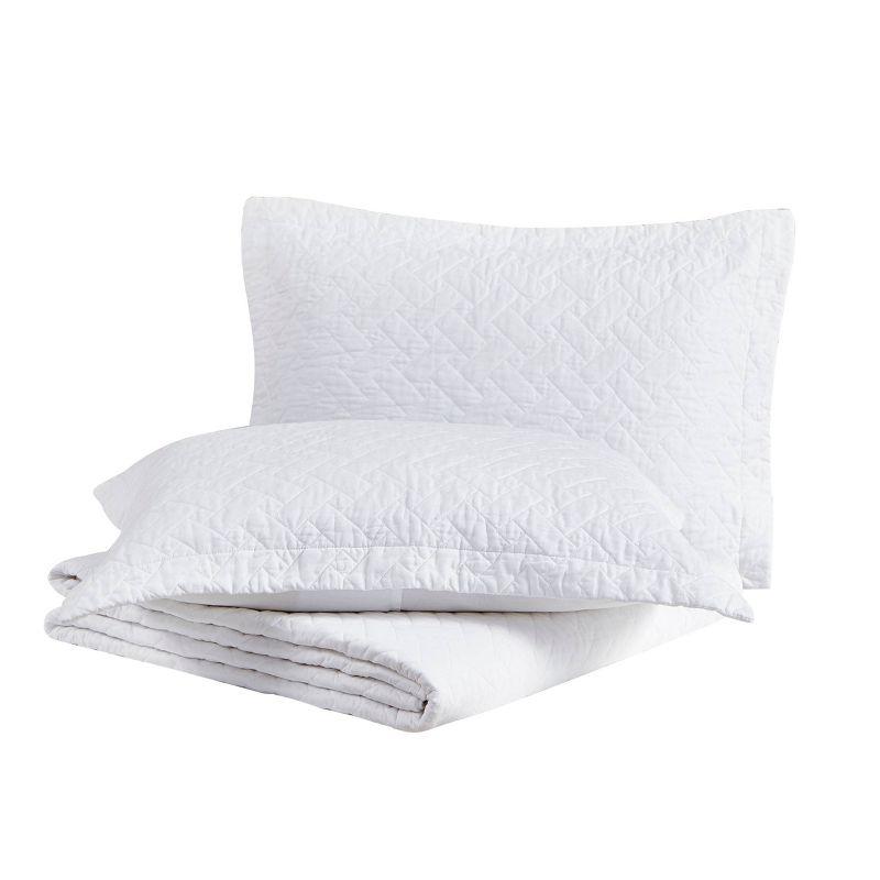 Tommy Bahama Home Tommy Bahama Raffia Solid Cotton Reversible Quilt Set