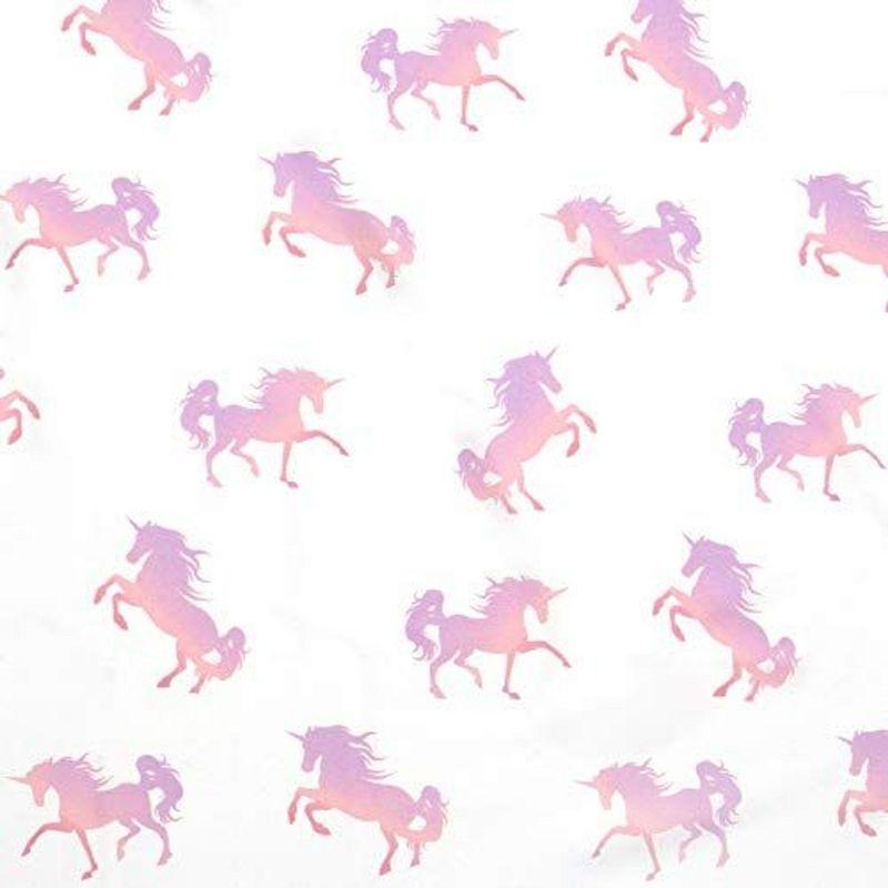 Full Pink Unicorn Microfiber Sheet Set for Girls