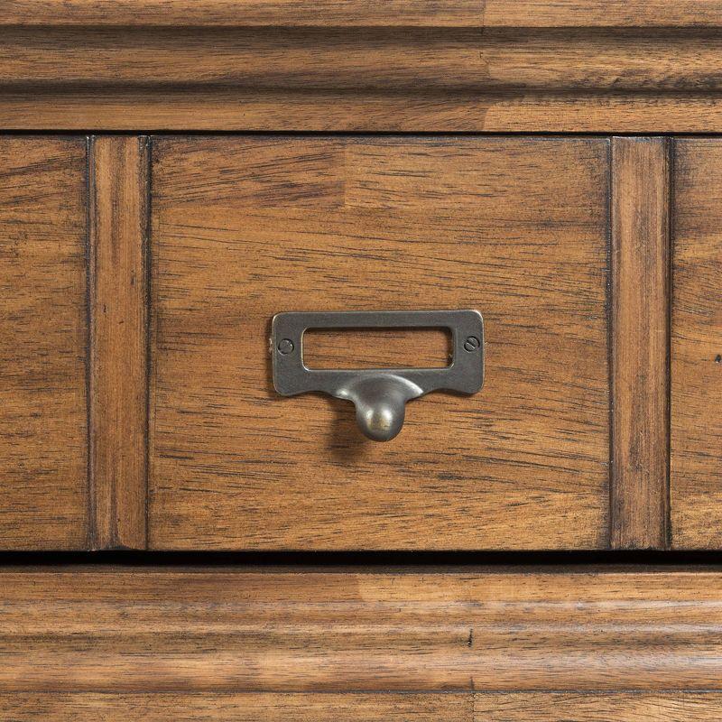 Tanner End Table Light Walnut - Picket House Furnishings: Hairpin Legs, Apothecary Tray Fronts, Acacia Frame