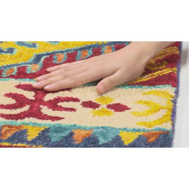Aspen APN502 Hand Tufted Indoor Area Rug - Navy/Ivory - 9'x12' - Safavieh