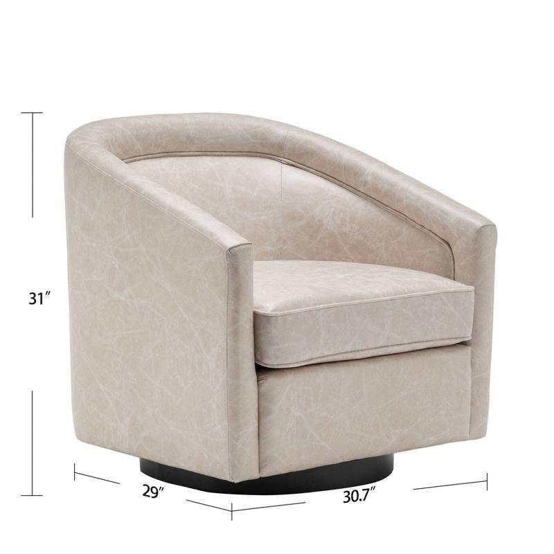 Classic Swivel Barrel Chair - WOVENBYRD