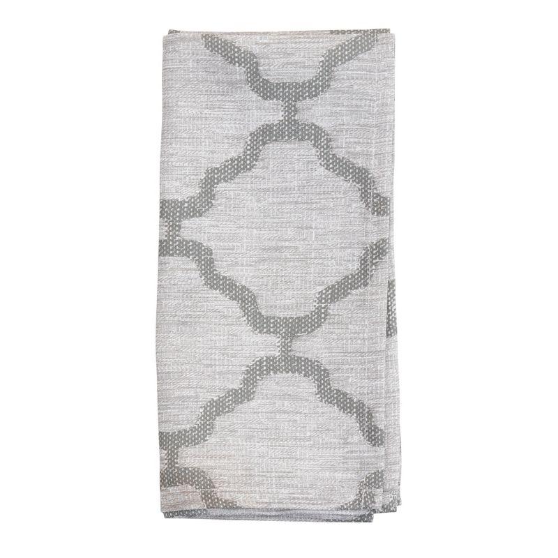 Saro Marrakesh Collection Polyester Geometric Square Napkin (Set of 4)