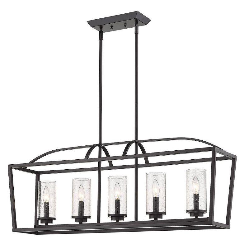 Golden Lighting Mercer 5 Light Linear Pendant