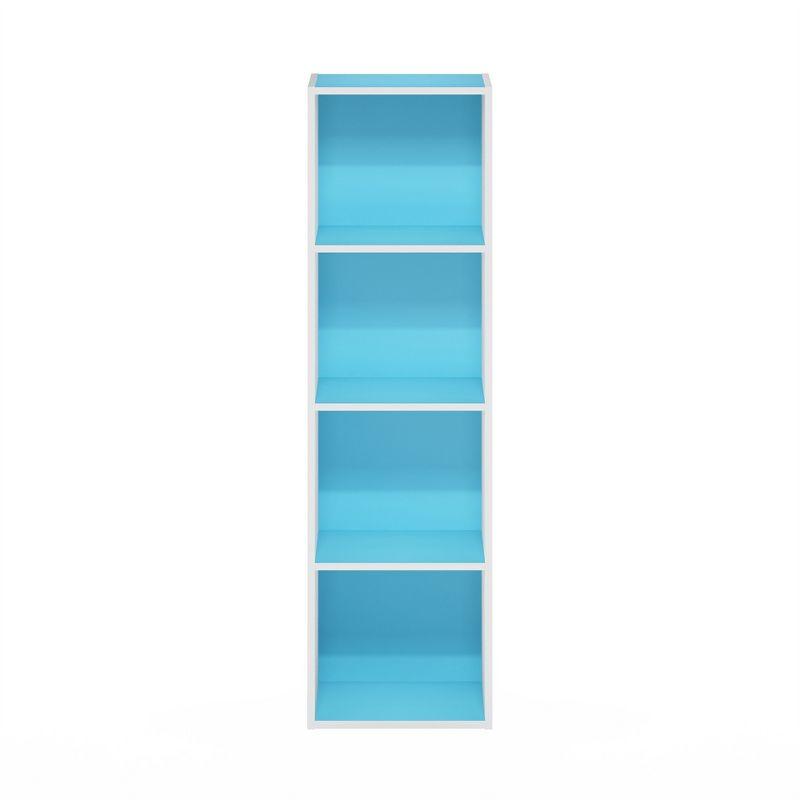 Furinno 4-Tier Reversible Bookshelf Open Storage Bookcase Display Shelf for Kids Room&Home Office